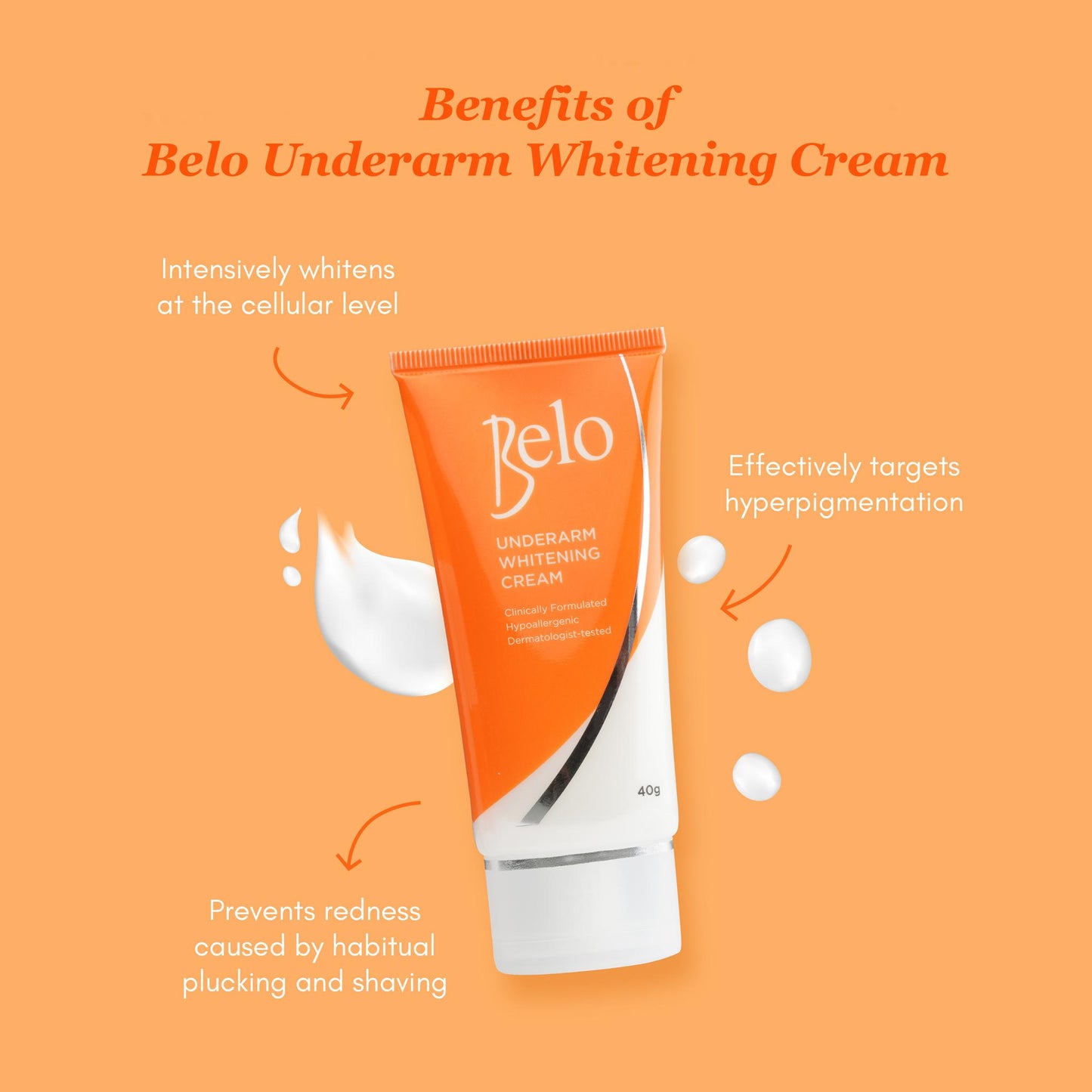 Belo Essentials Underarm Whitening Cream 40g