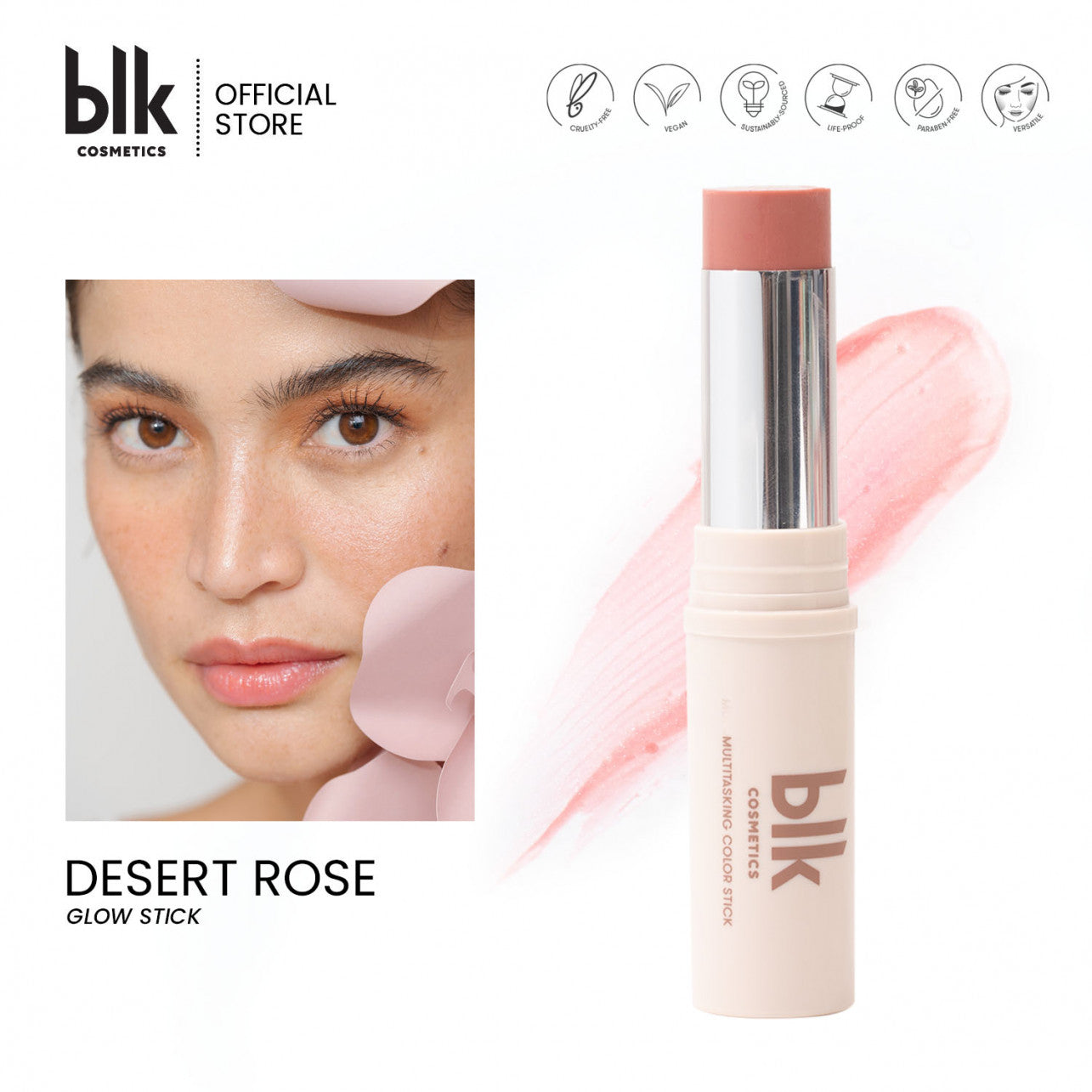 Blk Cosmetics Multi-Tasking Colour Stick in Desert Rose