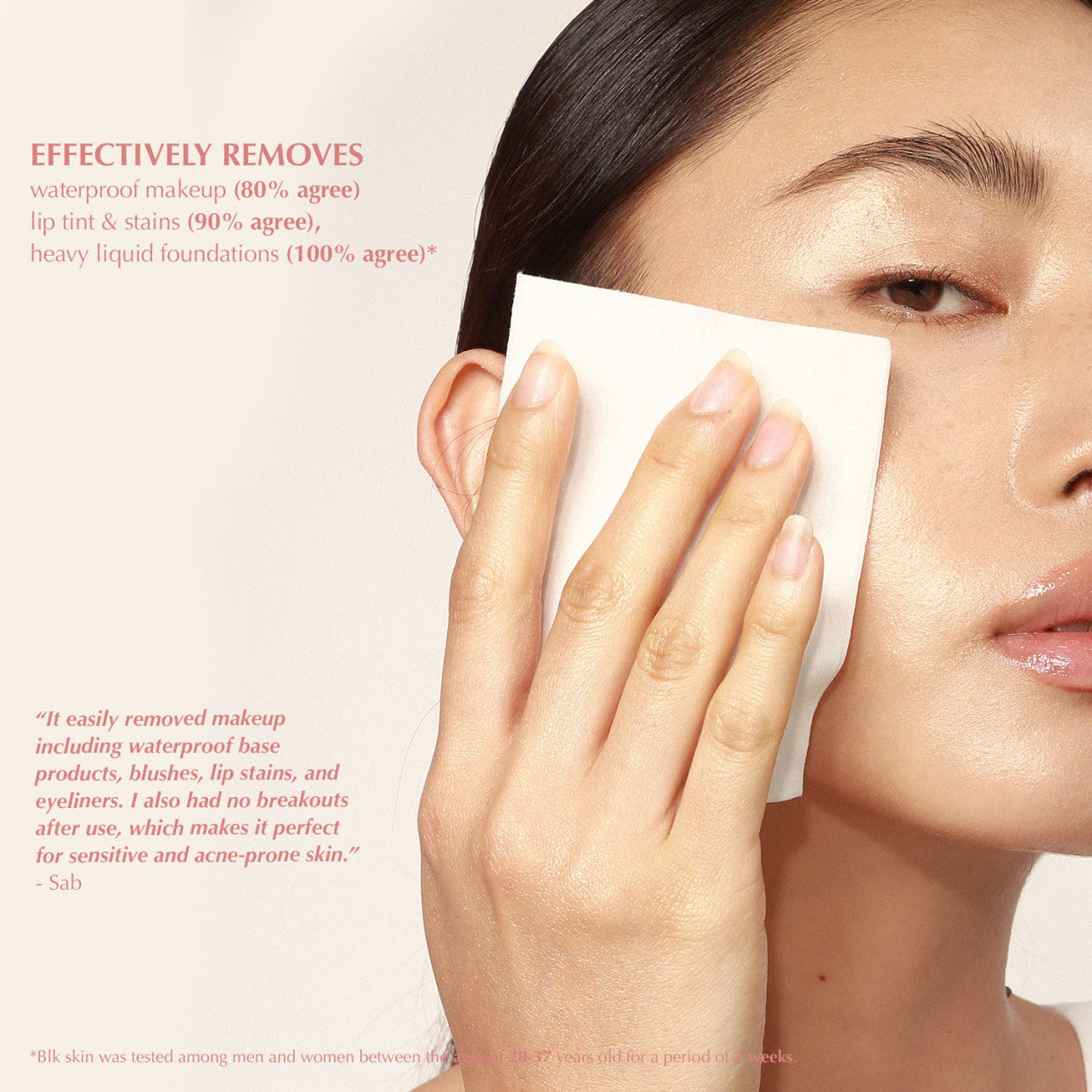 Blk Cosmetics Skin Brightening & Soothing Makeup Removing Wipes + Niacinamide