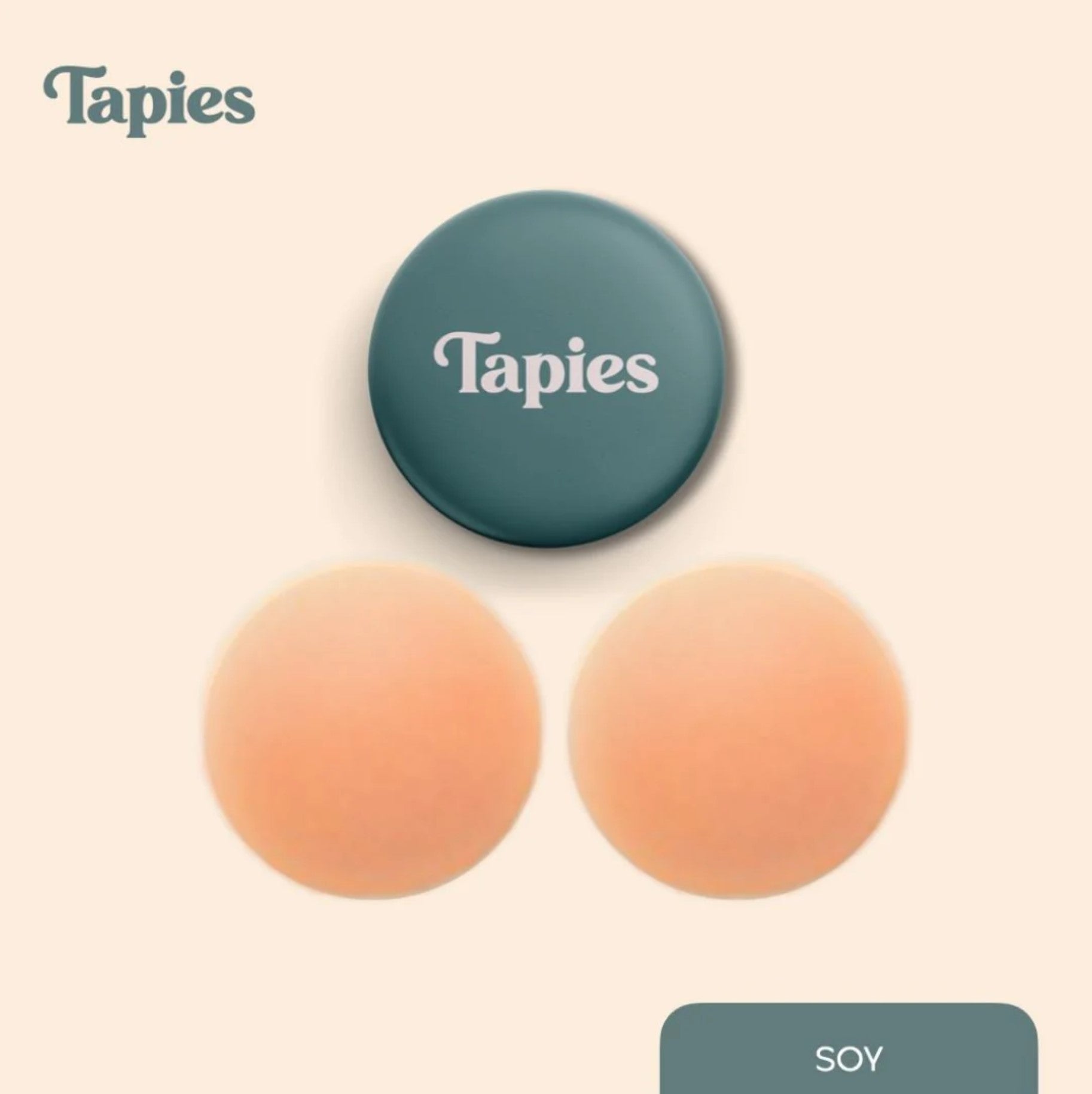Tapies Nipple Cover Ups in Soy [Seamless, Opaque, Silicone Nipple