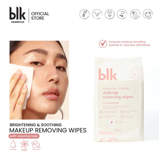 Blk Cosmetics Skin Brightening & Soothing Makeup Removing Wipes + Niacinamide